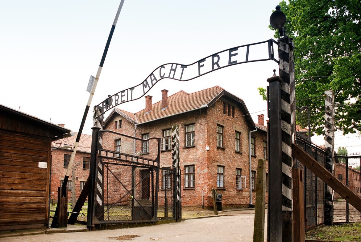 The Auschwitz concentration camp.