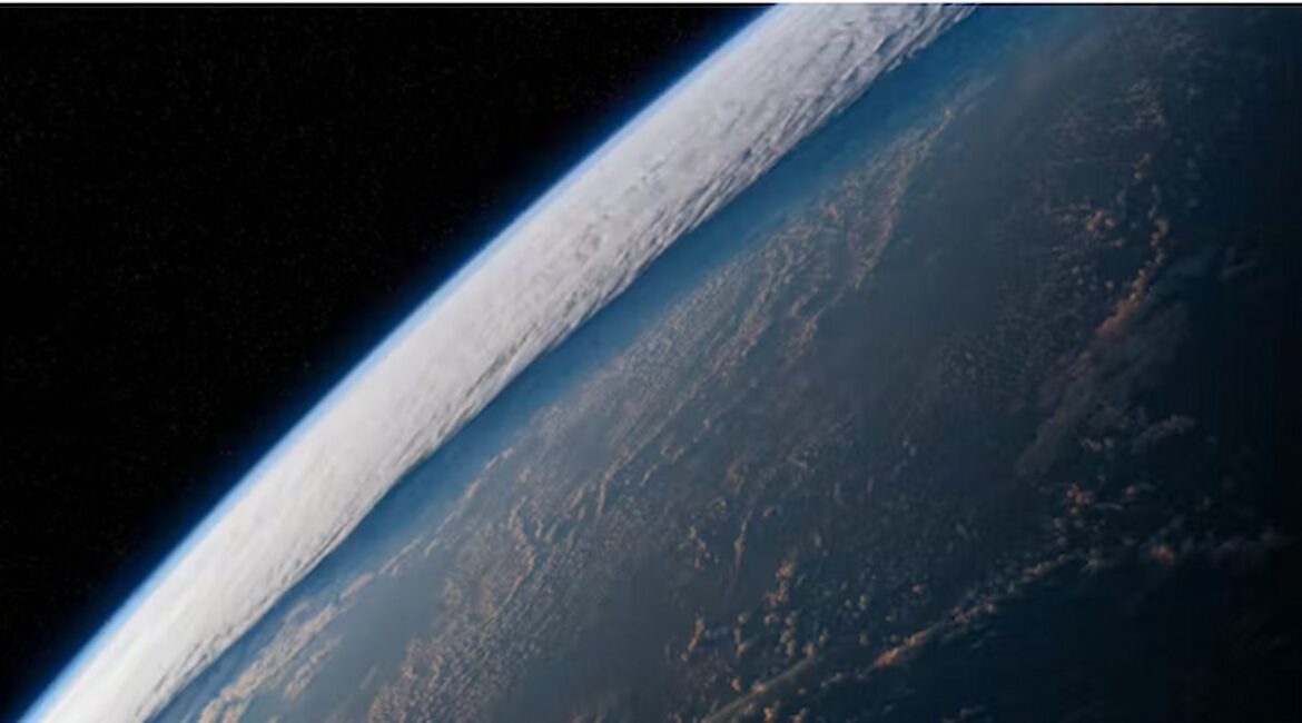 The Pacific Ocean from space.