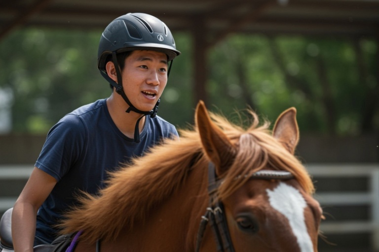 I began therapy at the Taiwan Equestrian Therapy Center. When I rode a horse, it felt powerful, proud, and free.