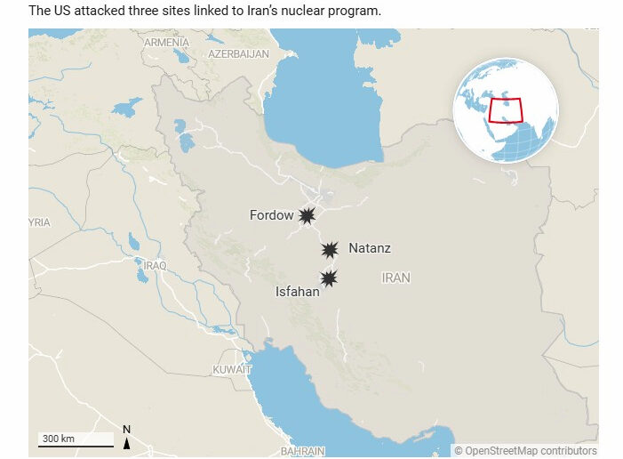 U.S. strikes in Iran.