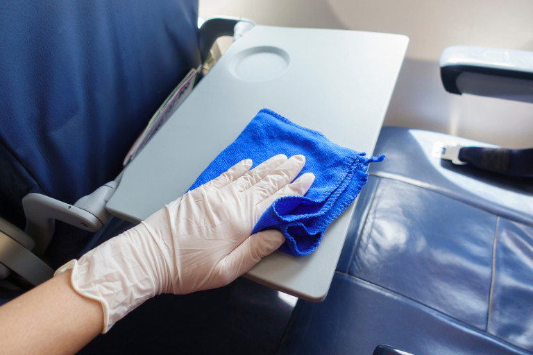 Early boarding and careful cleaning of surfaces can be an essential part of managing food allergies on a flight.