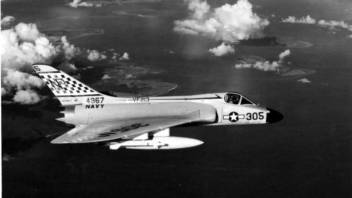Á U.S. Navy jet in 1958.