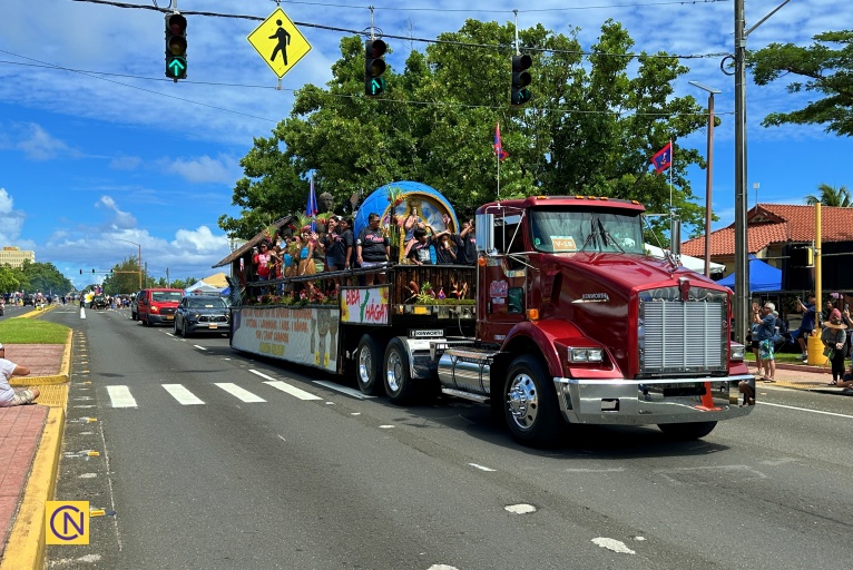 One of the float entries at the 81st Guam Liberation Day Parade.