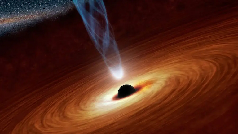 As it turns out, the best anchor points for the system are the black holes at the hearts of distant galaxies, which spew out streams of radiation as they devour stars and gas.