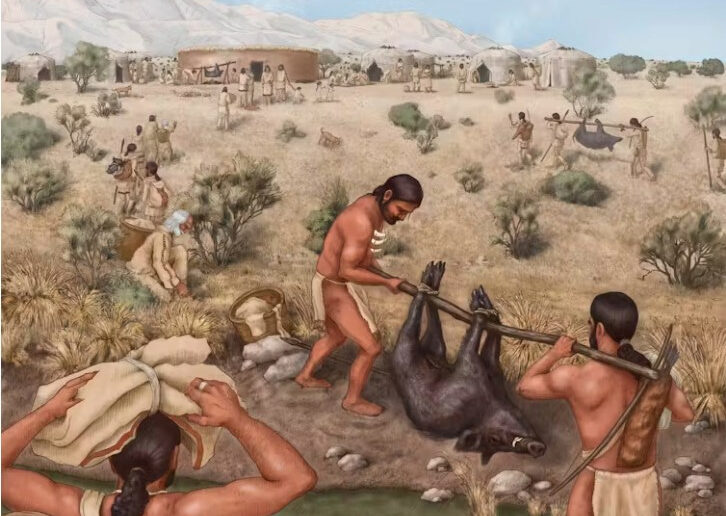 At ancient feasts at Stonehenge, for example, research has shown people ate pigs brought from wide reaches of Britain.