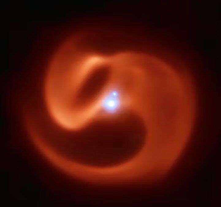 The coils of Apep as captured by the European Space Observatory’s Very Large Telescope.