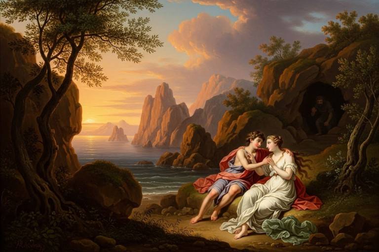 One of the myths surrounding Mount Etna tells of the doomed love between Acis and Galatea, torn apart by the wrath of a jealous Cyclops.