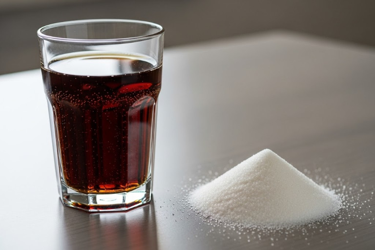 Just one glass of Coke contains about 10 teaspoons of sugar — your entire daily limit in a single serving.
