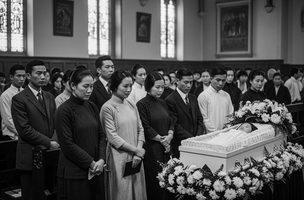 The girl’s parents knew she often attended Sunday school at the church, so they asked the pastor to hold a farewell service for her.