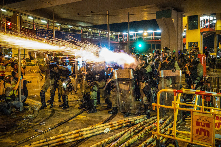 Witnessing Hong Kong police fire tear gas and swing batons at unarmed demonstrators stirred Mimi's conscience and pushed her to take a stand.