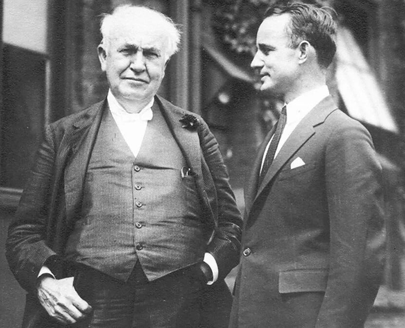 Napoleon Hill with Thomas Edison.