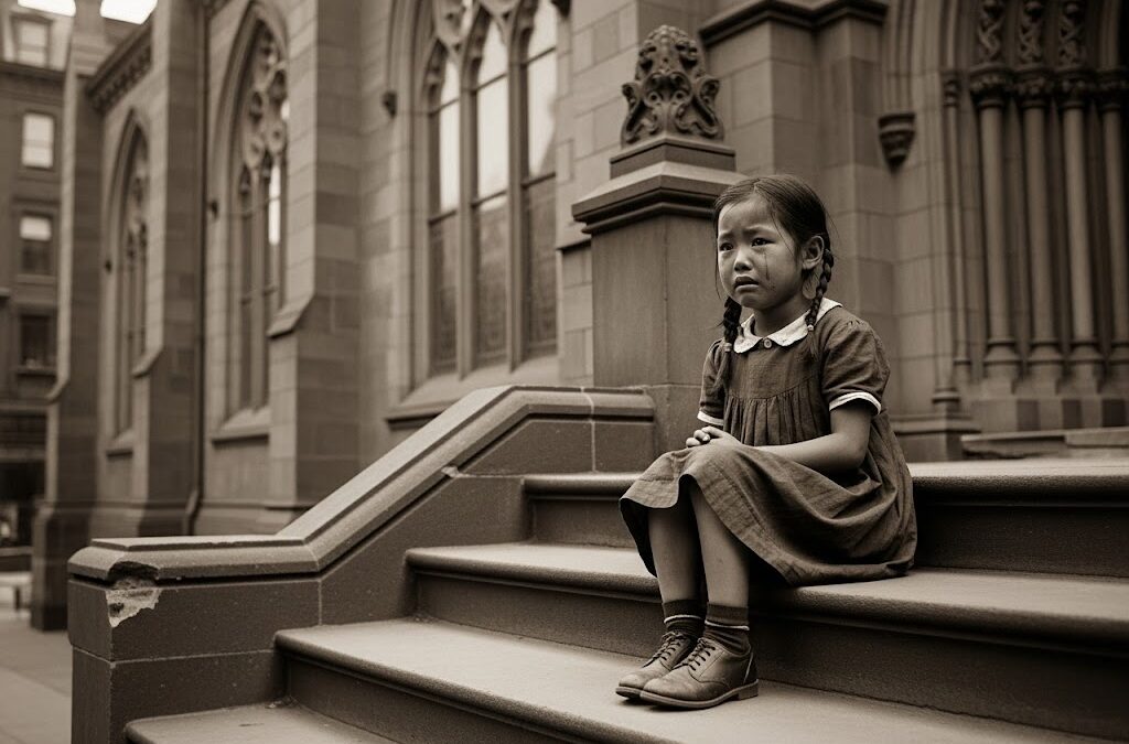 In the early 20th century, a small girl was crying outside a Baptist church in Philadelphia.