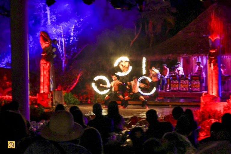 A breathtaking fire dance finale ignites the evening with sparks of tradition and artistry.