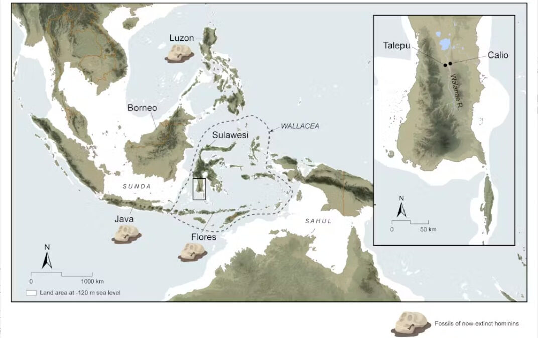 Map of South Sulawesi showing the location of Calio.