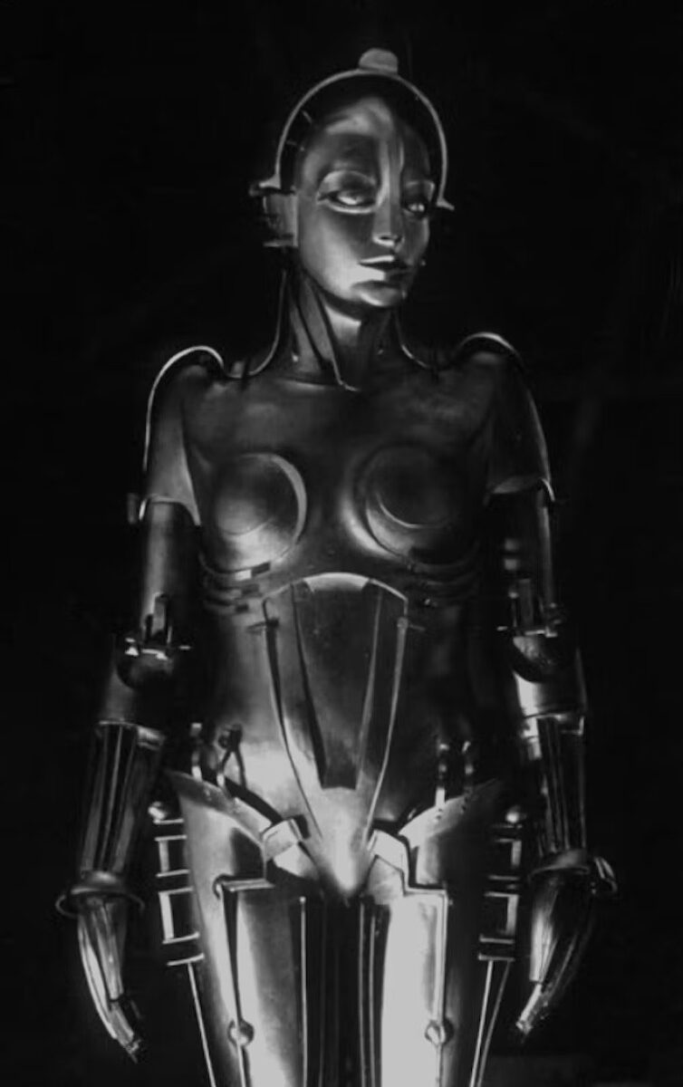 Maschinenmensch, the humanoid robot in the silent film Metropolis (1927).
