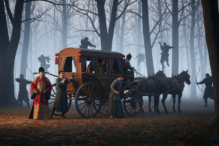 Shuer chased the bandits in silence.