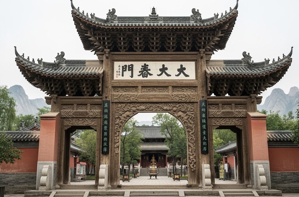 To honor this profound cycle of return, the temple gate was built facing northwest — toward Shanxi, Dong’s birthplace — symbolizing the bridge between past and present lives.