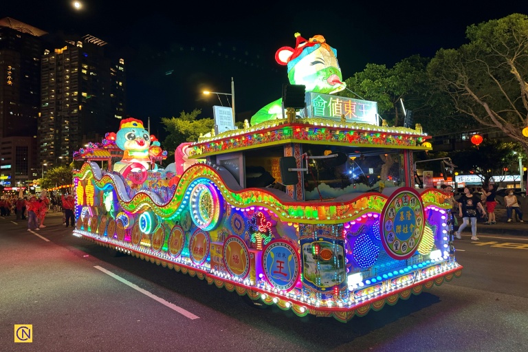 A festival float at the 2025 Keelung Mid-Summer Ghost Festival.