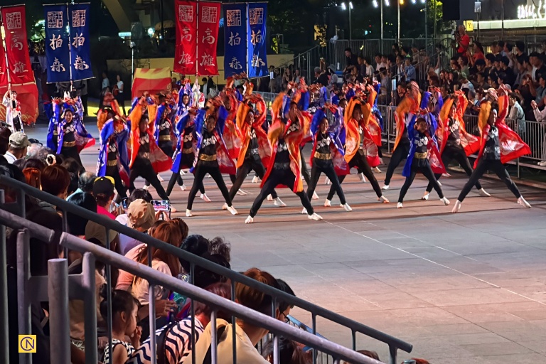 Performances at Nagoya’s landmark Mirai Tower.