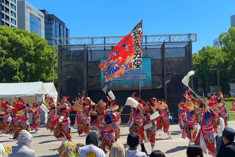 Performances at Edion Hisaya Plaza in Hisaya Odori Park.