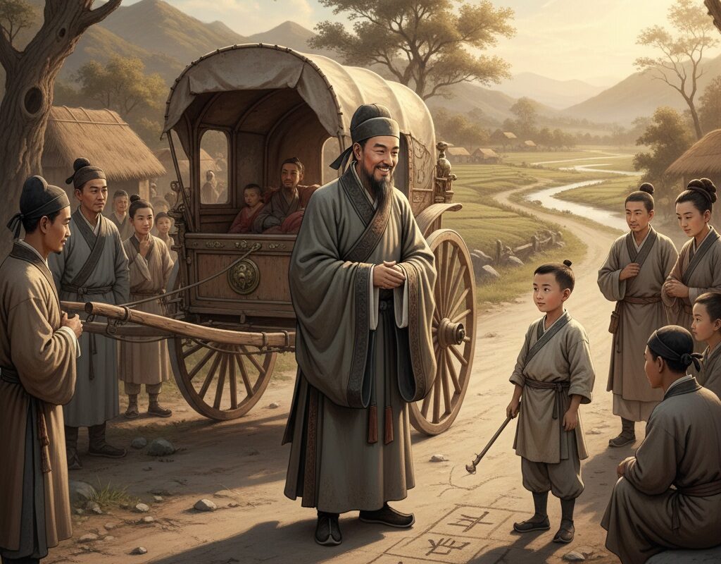 Confucius smiled, impressed by the boy’s clarity and creativity. In each answer, Xiang Tuo revealed a mind able to think beyond the obvious — to see the hidden logic beneath appearances, and the poetic truth behind every riddle.