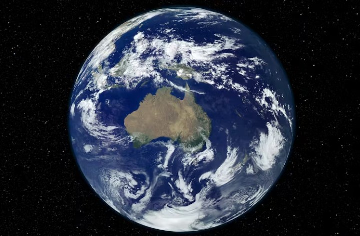 Earth seen from space.