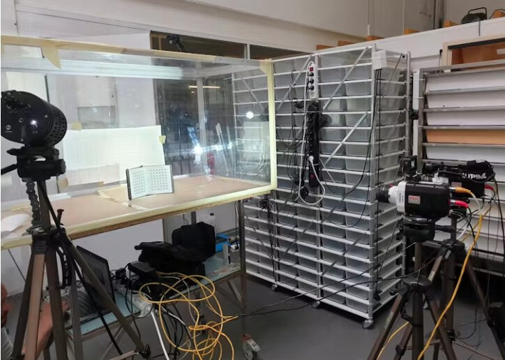 Experimental setup for snake strikes.