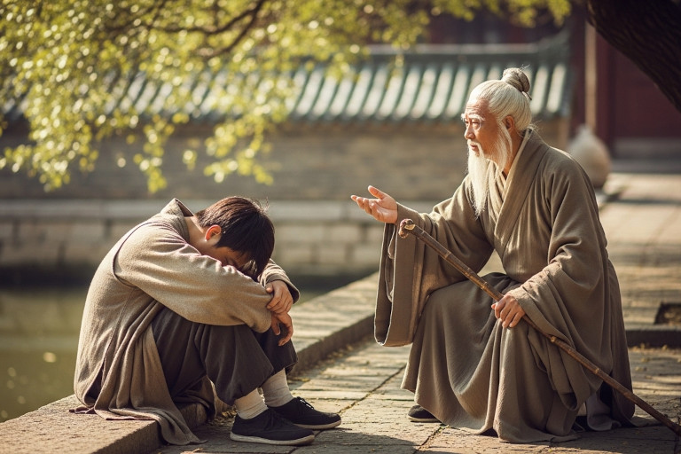 The elder helped him see that life isn’t measured only by ability, but by kindness — the true source of lasting fortune.