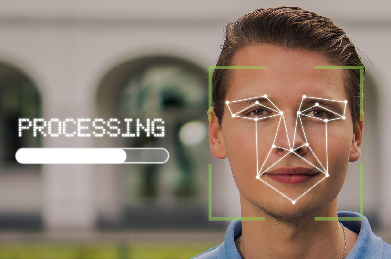 Facial recognition technology.