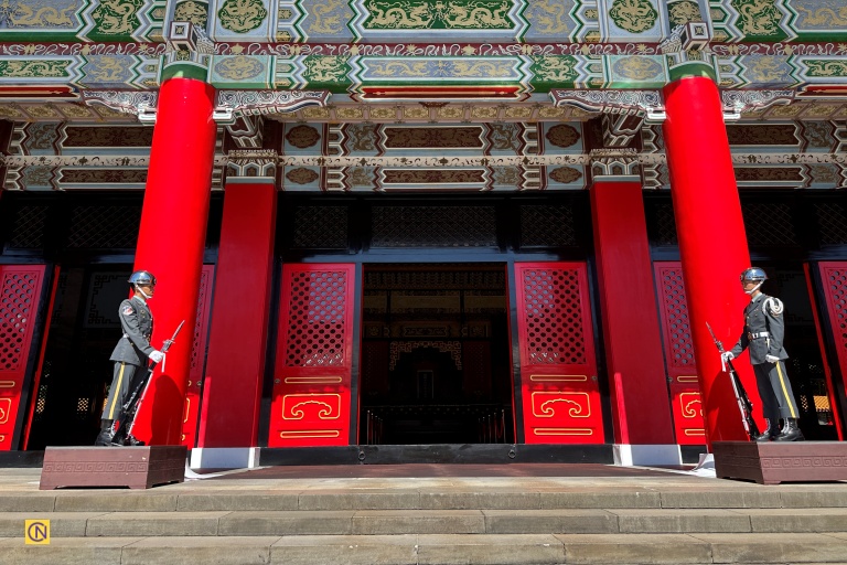 In the main hall, the central altar holds the spirit tablets of the martyrs.