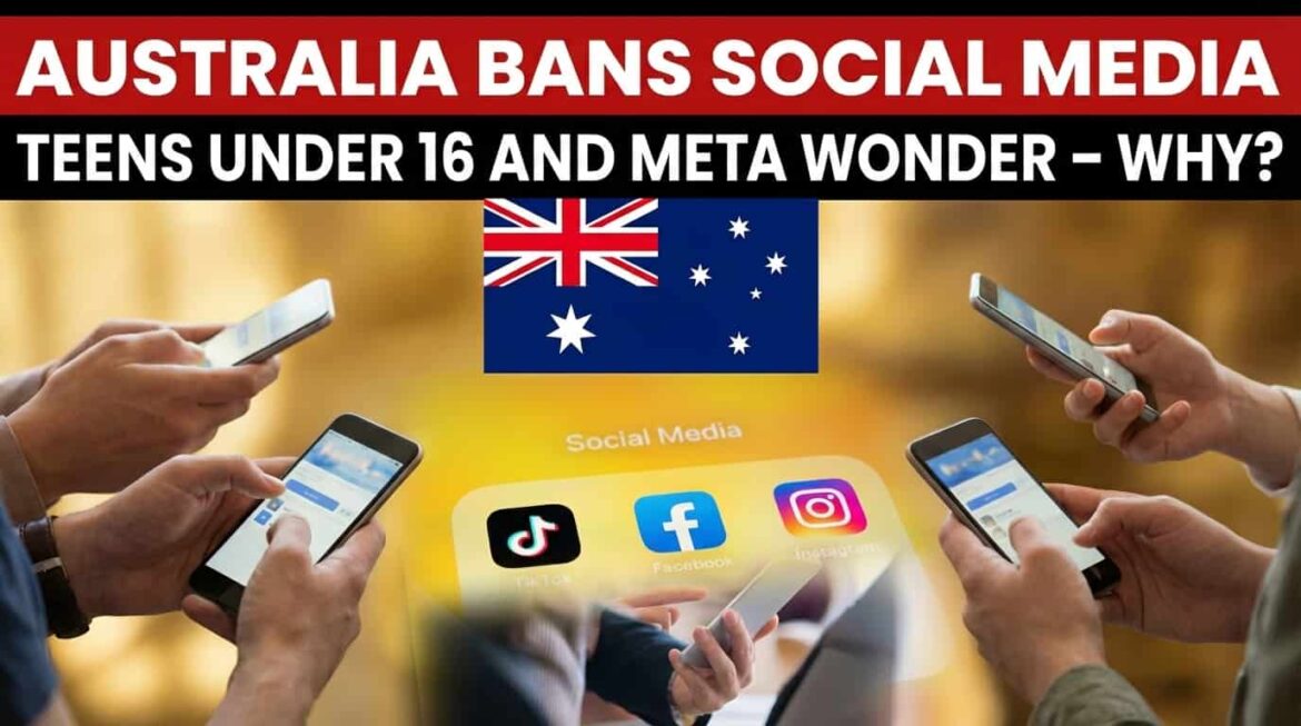 Australia bans teens' under-16 social media accounts.