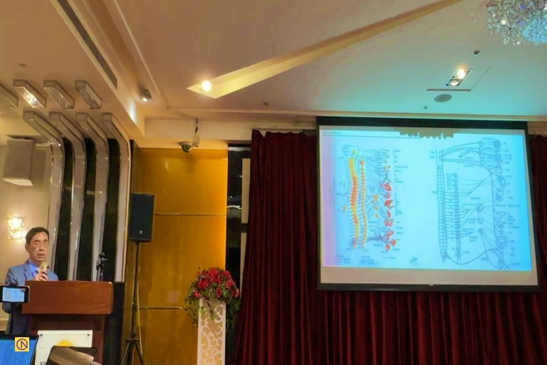 Dr. Wu Kuo-Bin, a renowned Chinese Traditional Medicine (CTM) doctor, shares his insights on holistic health at the health seminar