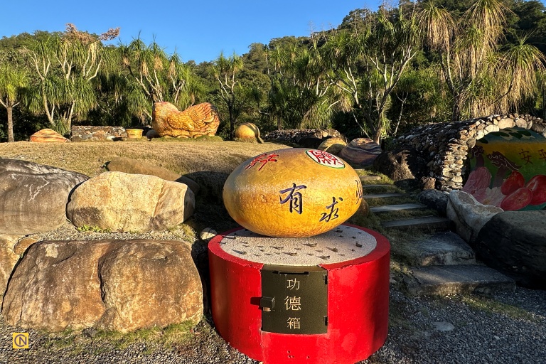 Yuanbao Tudi Gong Temple features 108 movable stones that symbolize blessings, fortune, and spiritual harmony.