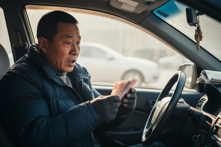 'May fathers everywhere have a little less worry. Keep the extra 200 yuan. Buy some medicine later. If you exhaust yourself and fall sick, your child will be heartbroken.'