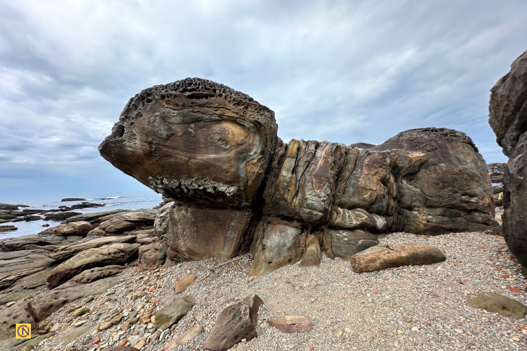 The Guardian Turtle Rock in Waimushan, Keelung.