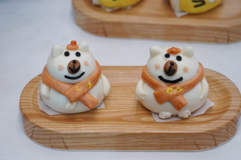 Chinese steamed buns shaped into animals.