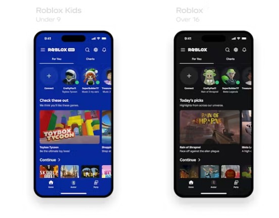 The new accounts will have distinct background colors so parents can easily see which account their child is using.