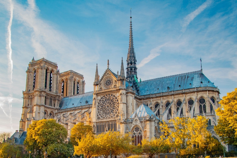 Notre Dame cathedral in Paris, France.