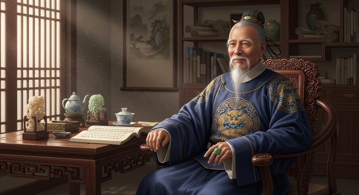 In his later years, Mr. Qin saw his grandchildren also don official caps. He appreciated the joys of family life for decades, passing away only after reaching his nineties.