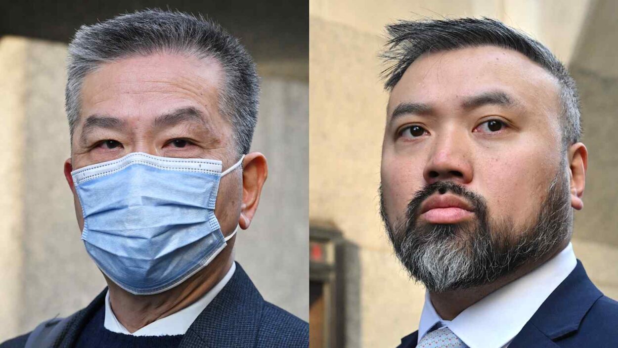 Yuen Zhingbiao, left, and Wai Chi-leung