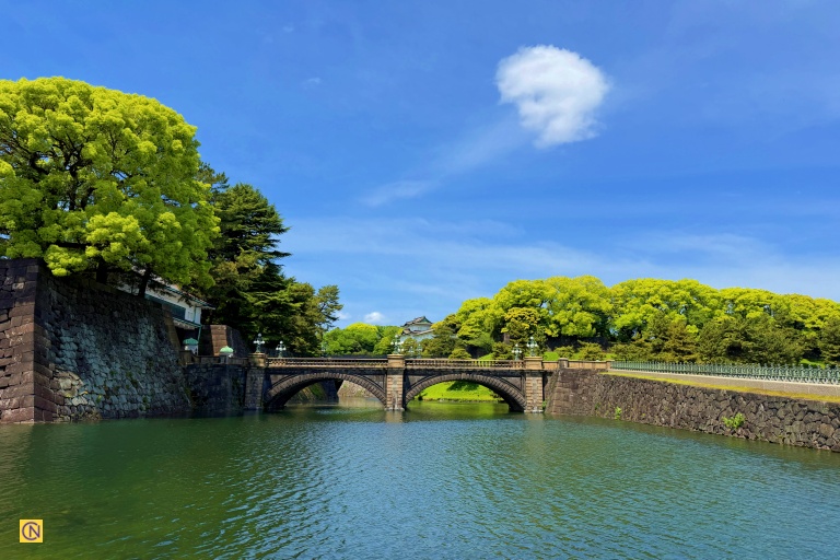 The Nijubashi Bridge in front of the Imperial Palace Main Gate.