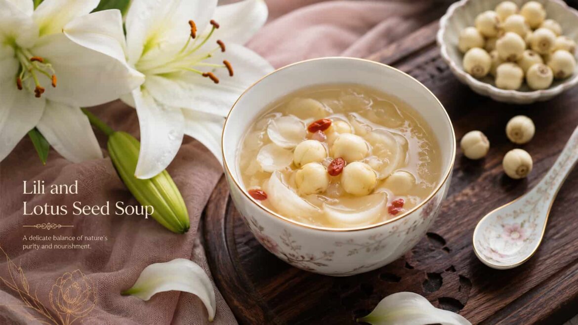 Lily and lotus seed soup.