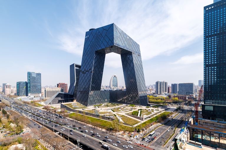 The China Central Television headquarters exudes poor feng shui.