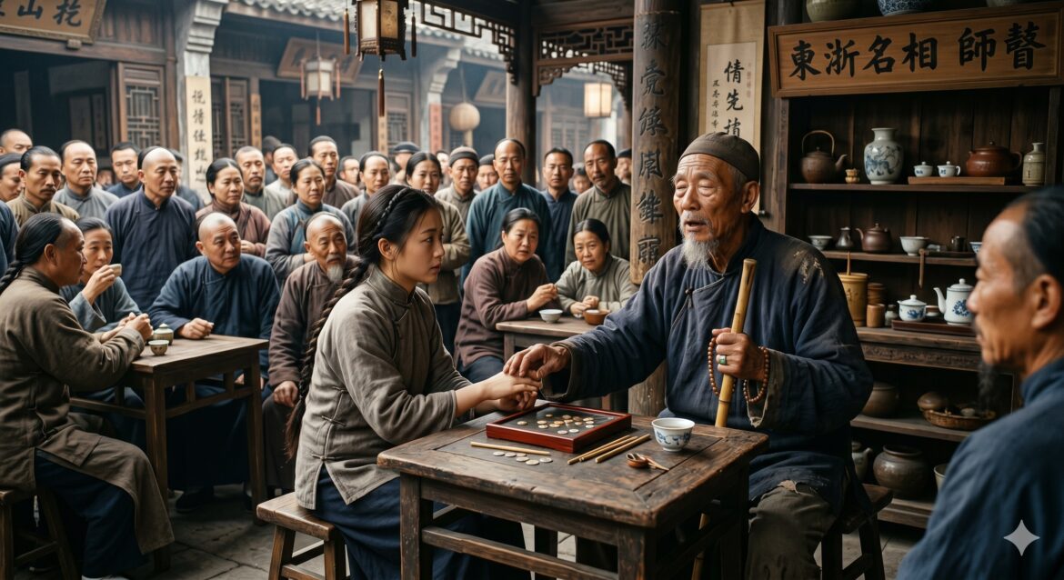 A blind fortune teller.