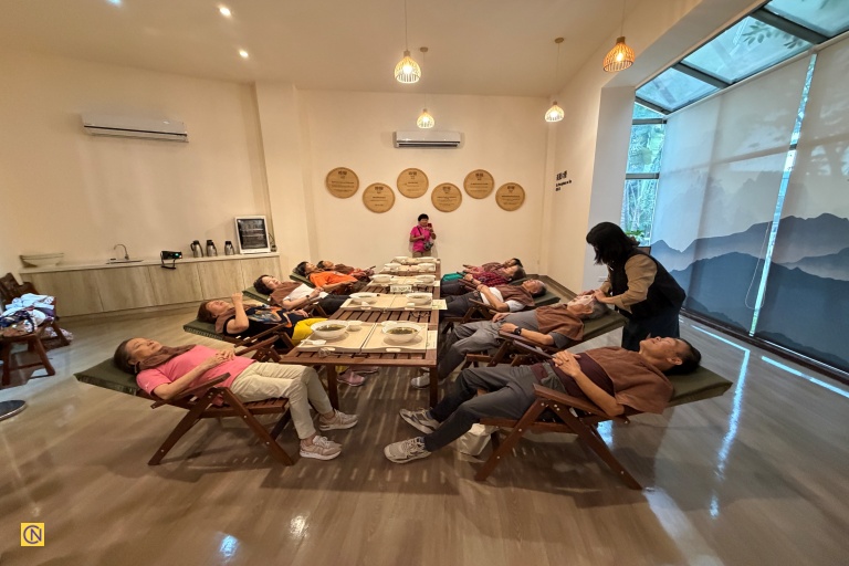 Visitors can experience a unique tea spa at the center.