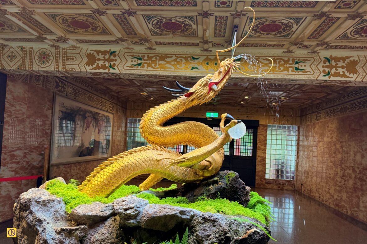 The magnificent Golden Dragon in the Grand Hotel in Taipei.