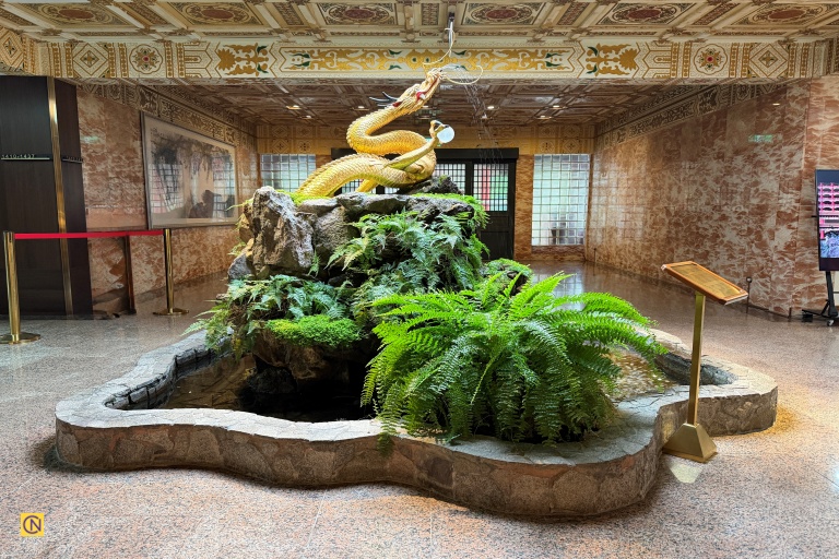 The century-old Golden Dragon, plated with 24-karat gold, is distinguished by its rare three-clawed design, a unique feature in traditional Chinese dragon art.