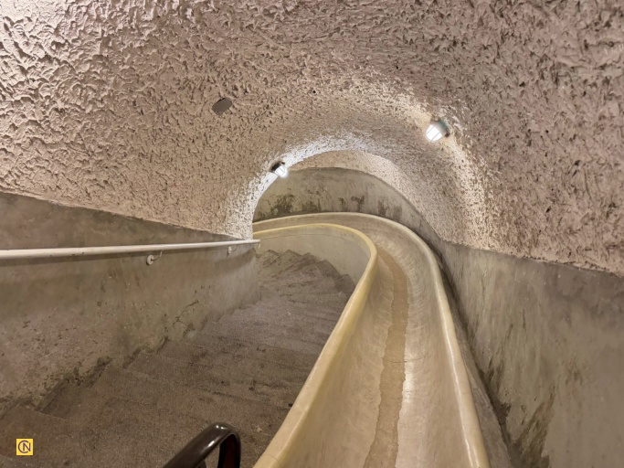 The West Secret Passage, once shrouded in mystery, was constructed as an emergency evacuation route during a period of military tension.