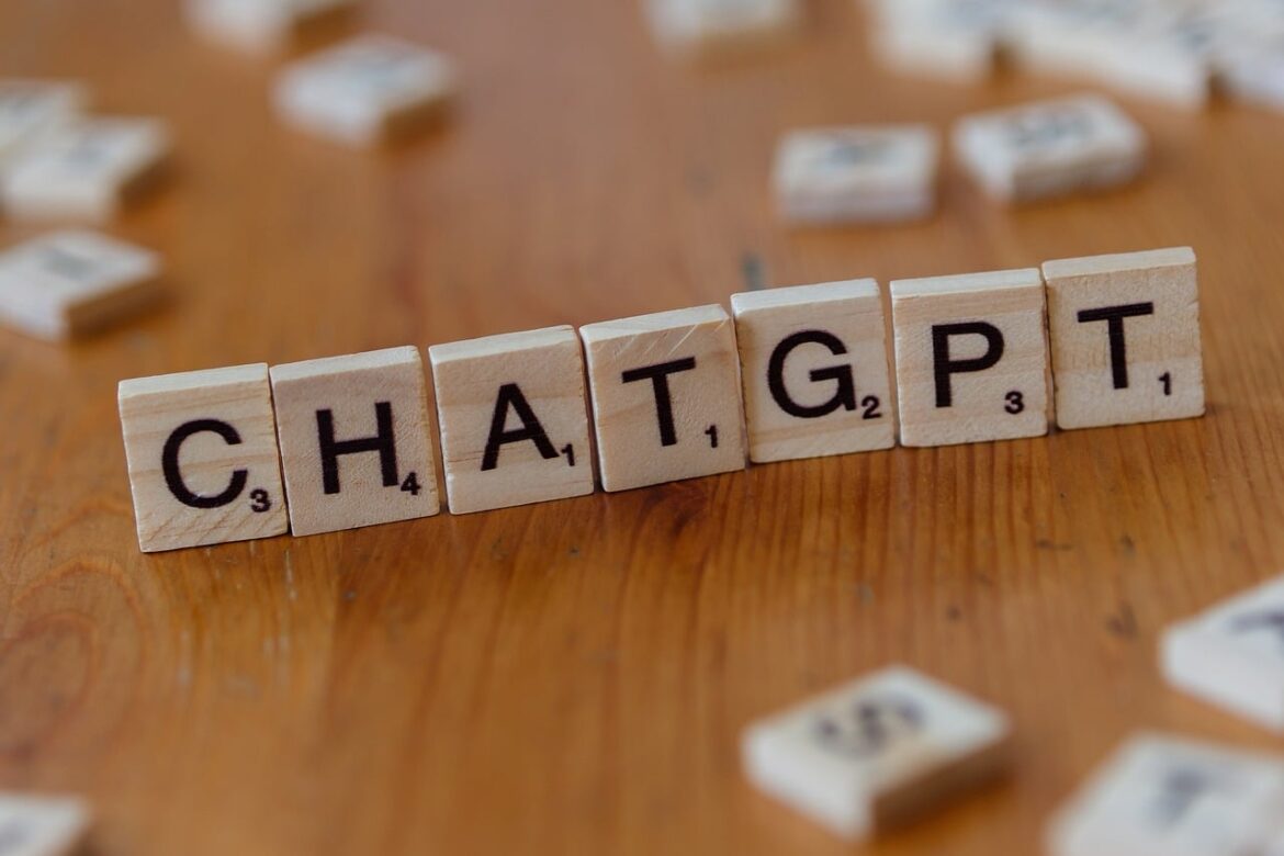 ChatGPT on Scrabble tiles.