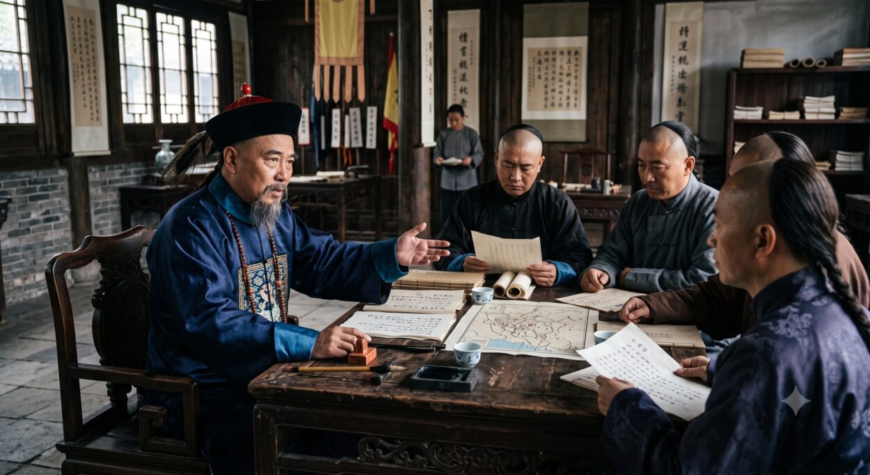 The iron-willed statesman Ding Baozhen believed the system could not continue. He introduced sweeping reforms that placed transportation under stronger government oversight while allowing merchants to participate in distribution through a more regulated system.